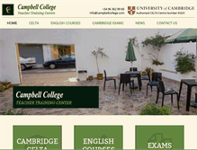 Tablet Screenshot of campbellcollege.com